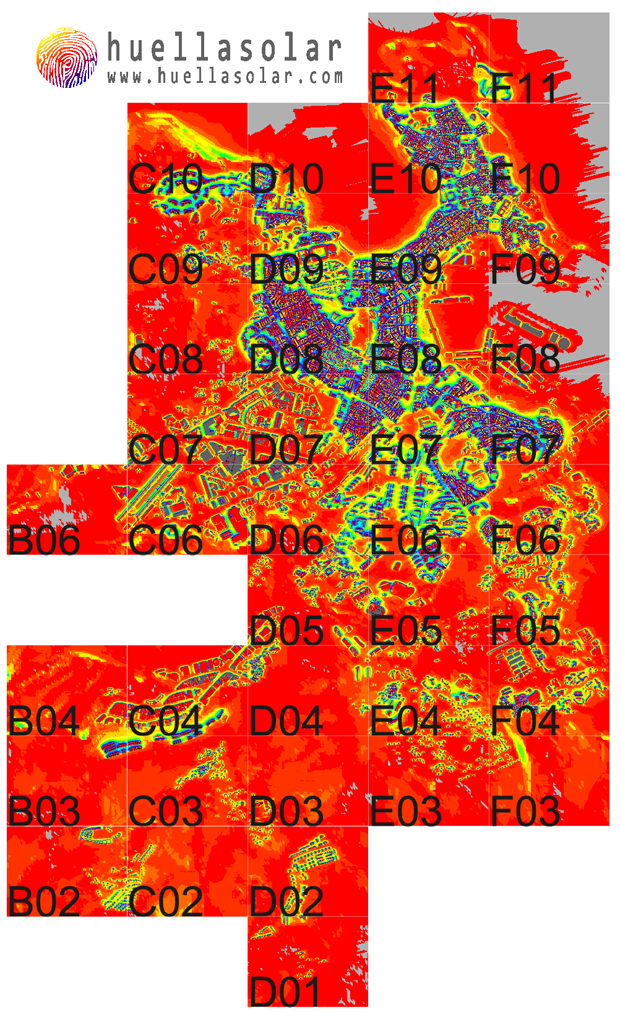 avance mapa solar A Coruña