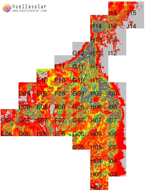 mapa solar Palmas GC